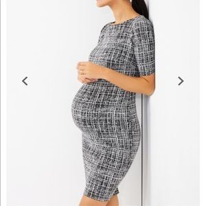 Pea in the Pod Textured Bodycon Maternity Dress